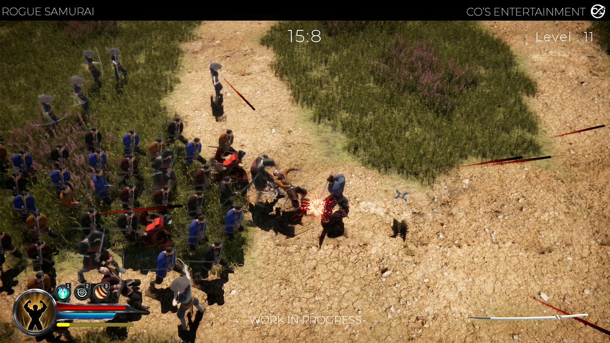 CosEntStudios's tweet photo. Rogue Samurai oyunumuzdan bazı oyun içi görselleri sizinle paylaşmak istedik. Yorum yapmaktan çekinmeyin. (Geliştirme aşamasında olduğu için görseller değişebilir) 👹 👺 #roguesamurai #gamedev #indie #unity https://t.co/qxT7Lx2faH