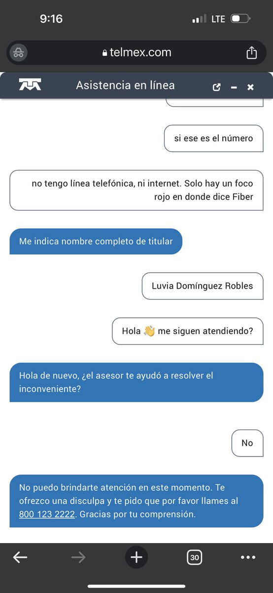 Sari9302's tweet photo. @TELMEXSoluciona Servicio de la línea 2222861177 está sin línea de teléfono y sin internet solo prende un foco rojo en fiber. Ya llamé, ya me mandaron a hablar con 10 robots, alguien de servicio técnico que me pueda dar solución? https://t.co/kW6y9k0F4b