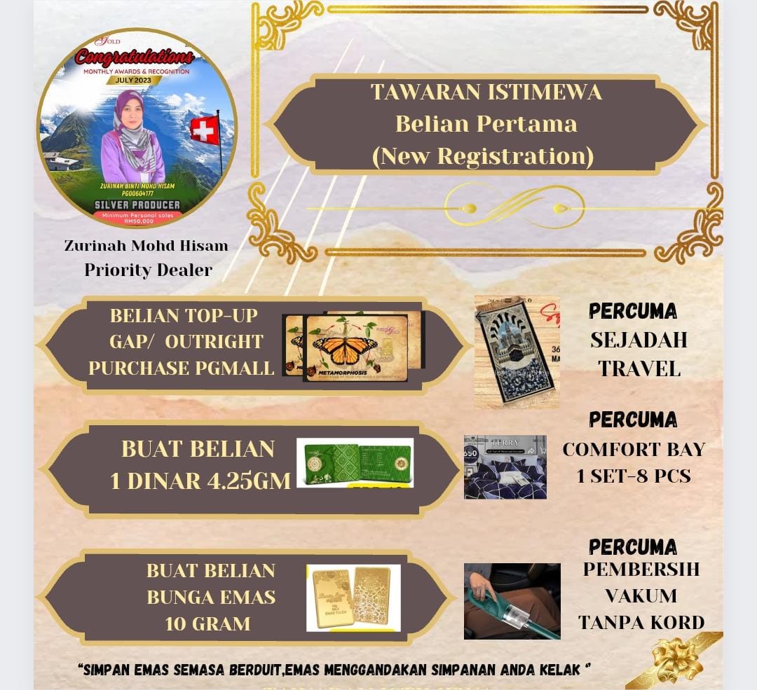 zuzuepgold's tweet photo. Ada tawaran hebat menanti anda.. Ayuh mulakan. https://t.co/f3uxD8Rti3
