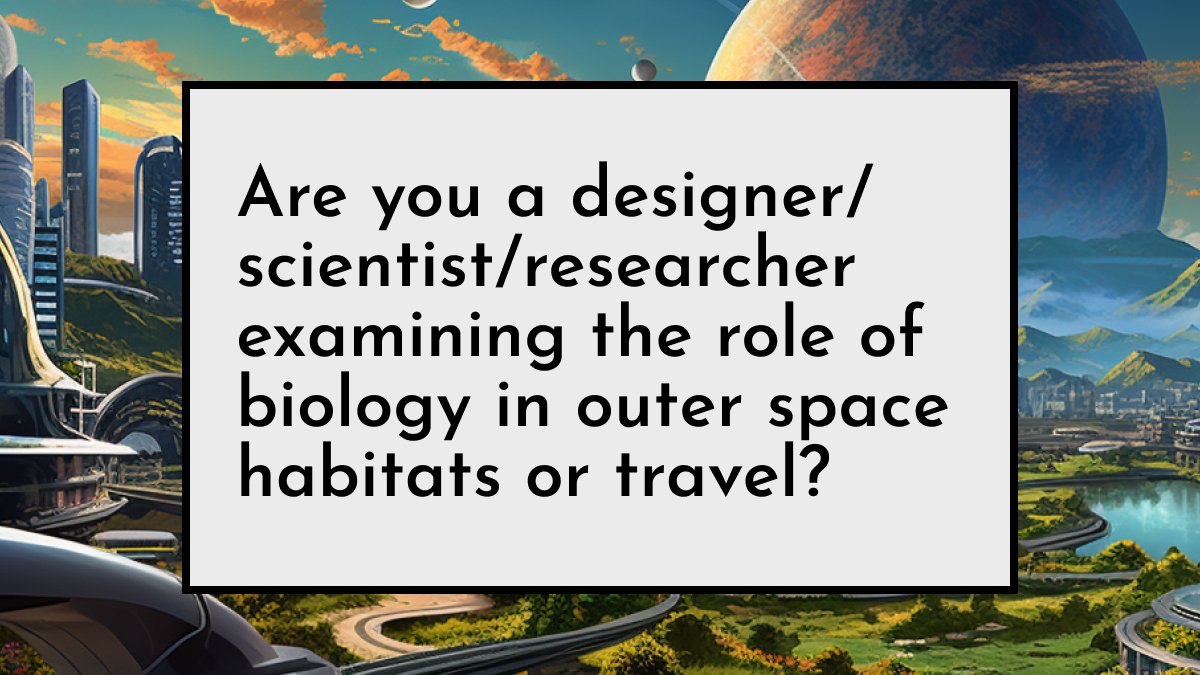 Bio-Futures for Transplanetary Habitats tweet media