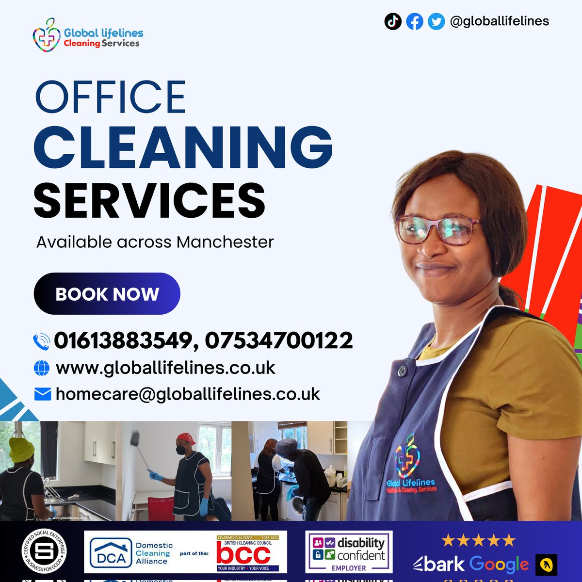 Globalifelines's tweet photo. Our office cleaning services are designed to keep your workspace clean and organized so you can focus on what matters most - your business. We offer a wide range of services including dusting, vacuuming, trash removal, and more. 

#cleaning #clean #cleaningservice #home https://t.co/JJDLAKISVN