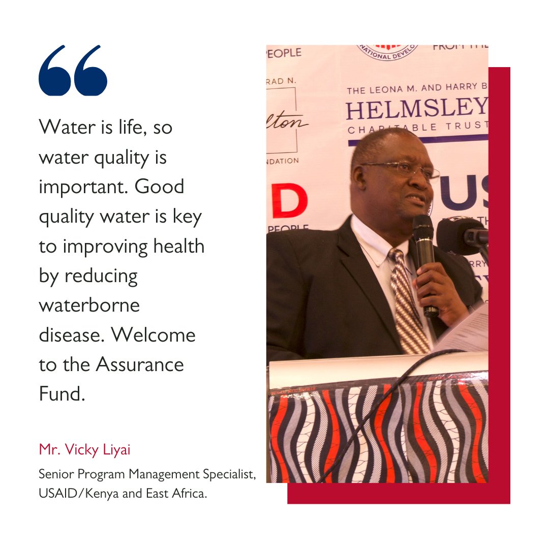 Aquaya's tweet photo. The #REALWater #AssuranceFund model aims to improve #waterquality. Here are insights from speakers who emphasized the topic during Kenya's Assurance Fund trial launch.

📑: https://t.co/aP96GrqE3j

@USAIDWater | @USAIDKenya | @hiltonfound | @HelmsleyTrust | @water_mission https://t.co/ysCLpymf36