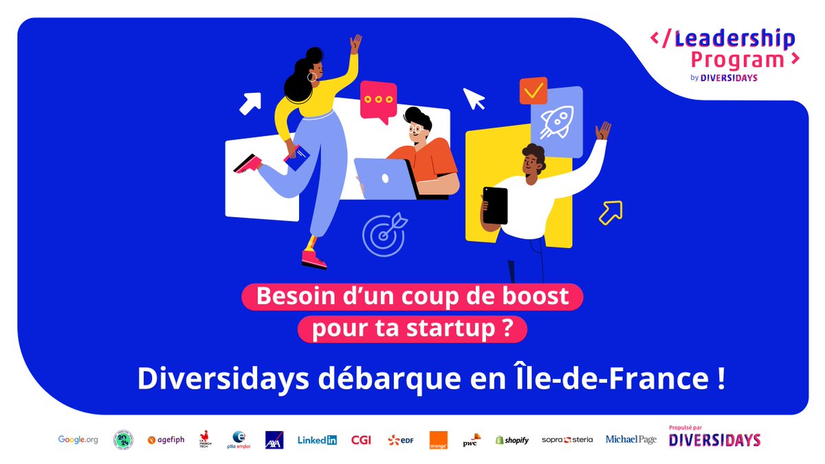 diversidays's tweet image. 🚨 Entrepreneur•es, à vos agendas ! Le #LeadershipProgram est de retour en Île-de-France 🔥 pour :
✊ Booster ta confiance en toi
👥 T’aider à te construire un réseau
🚀 Faire décoller ta #startup
Lance toi gratuitement avant le 09/10 ici 👉 airtable.com/app4t4oehlBKA9…