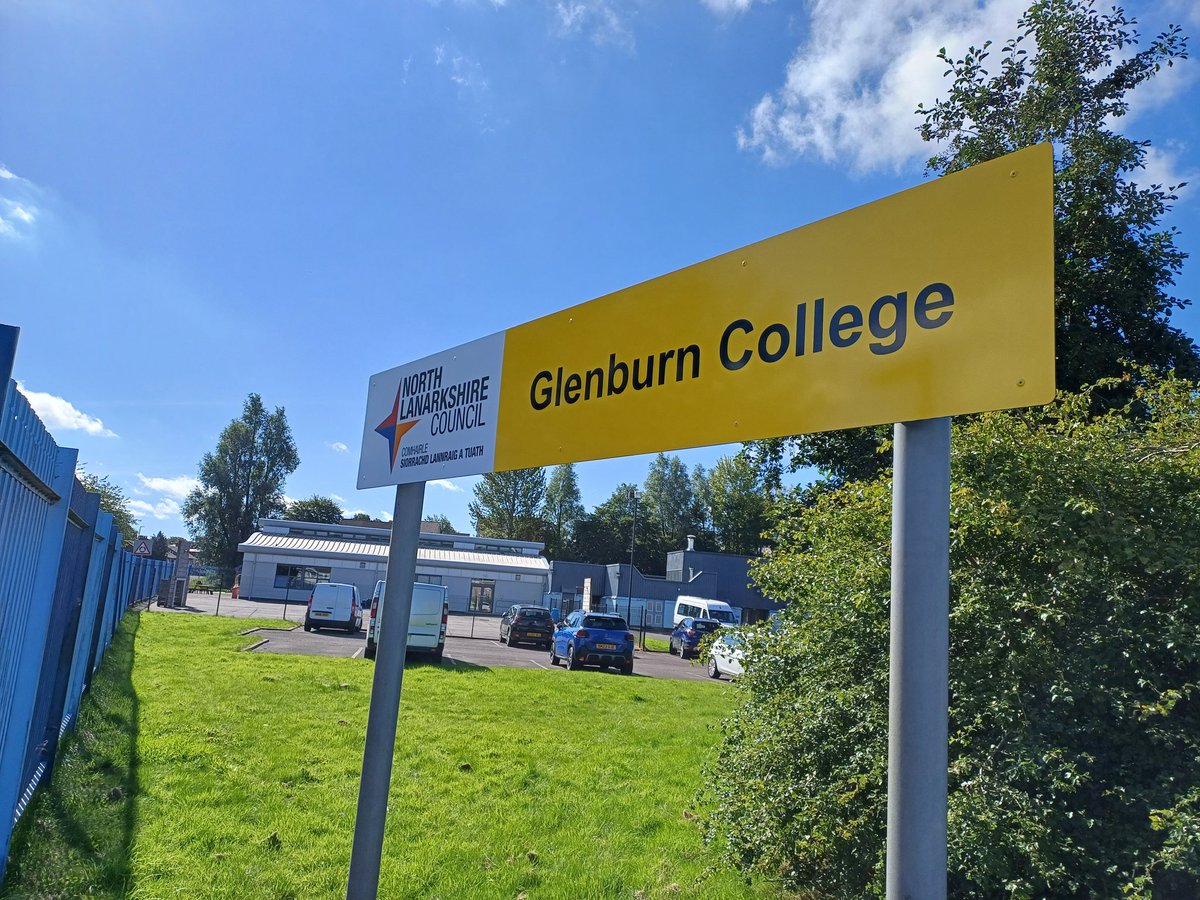 The Glenburn College, Senior Phase, ASN Vocational Campus @ Carnbroe  took delivery of some shiny new signage today.