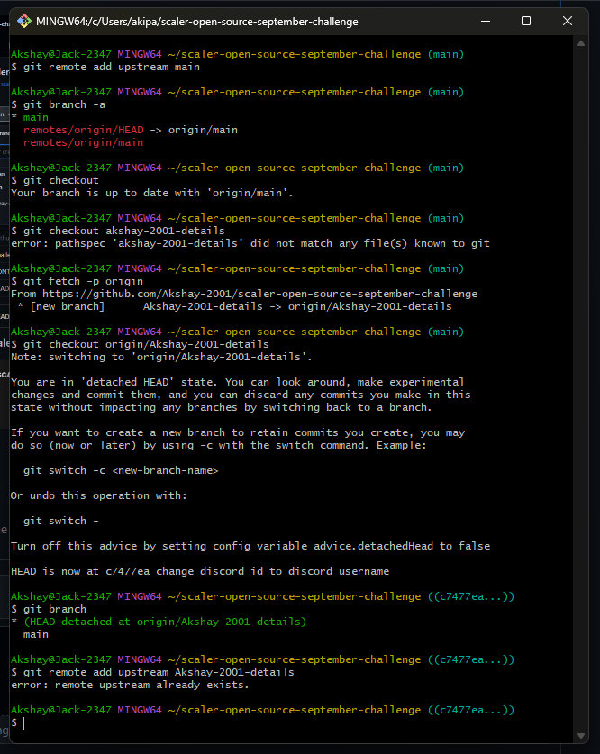 akshay66231's tweet image. Hello All, I have completed #task 4 of #OpenSourceSep Challenge with
@scaler_official

Discord Community.  This helps me stay consistent with coding.  You can join the community HERE - bit.ly/discord-l #Opensourcesep #ScalerDiscord