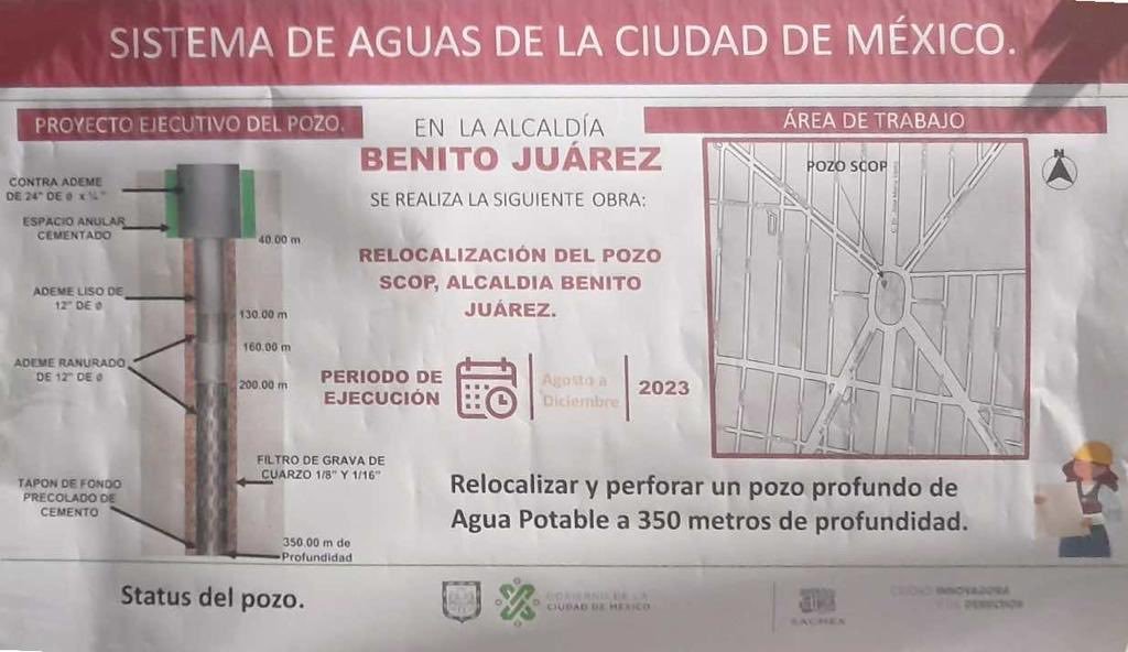 ComunNarvarte6's tweet image. Mañana MARTES 5 de SEPTIEMBRE a las 18:00 hr se realizará #junta de presentación y aclaración acerca del proyecto del #POZO #SCOP por parte de
@SacmexCDMX
.  Lugar: A un costado de la fuente #GlorietaDeLaScop. Vayan e inviten a sus #vecinos #Narvarte #Agua #BJ #CdMx