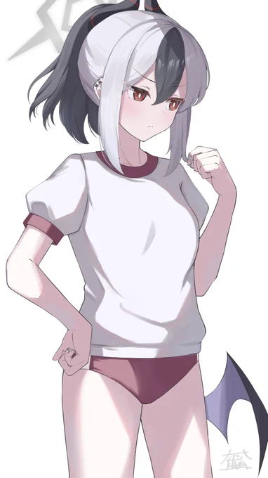 体操服カヨコ!去年描いたイラストのリメイクです#ブルアカ  #BlueArchive 