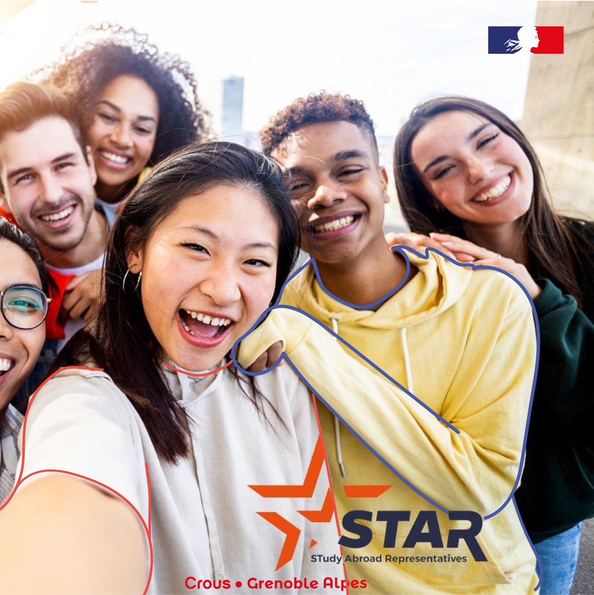 Crous Grenoble Alpes (@crousgrenoble) on Twitter photo ⭐️ Étudiants internationaux à l’UGA, faites briller vos talents et élargissez vos horizons avec le programme d’ambassadeurs STAR !
✅ La mission ? Participer à l’animation du campus et favoriser l’échange interculturel !
Candidatez avant le 20/09 à 12h
➡️international.univ-grenoble-alpes.fr/internationali… ⭐️ Étudiants internationaux à l’UGA, faites briller vos talents et élargissez vos horizons avec le programme d’ambassadeurs STAR !
✅ La mission ? Participer à l’animation du campus et favoriser l’échange interculturel !
Candidatez avant le 20/09 à 12h
➡️international.univ-grenoble-alpes.fr/internationali…