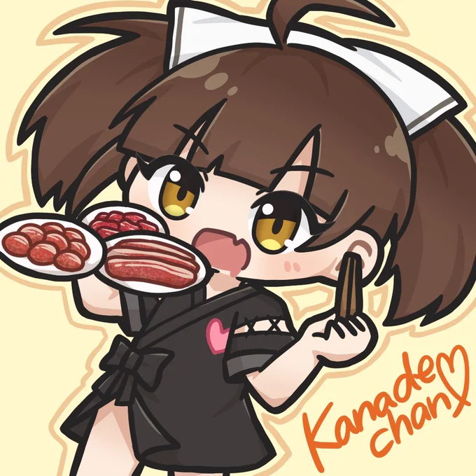 流れてくるリザルト画面ツイのかなでちゃんがいつもかわいすぎて初めて描いた #sdvx_art 