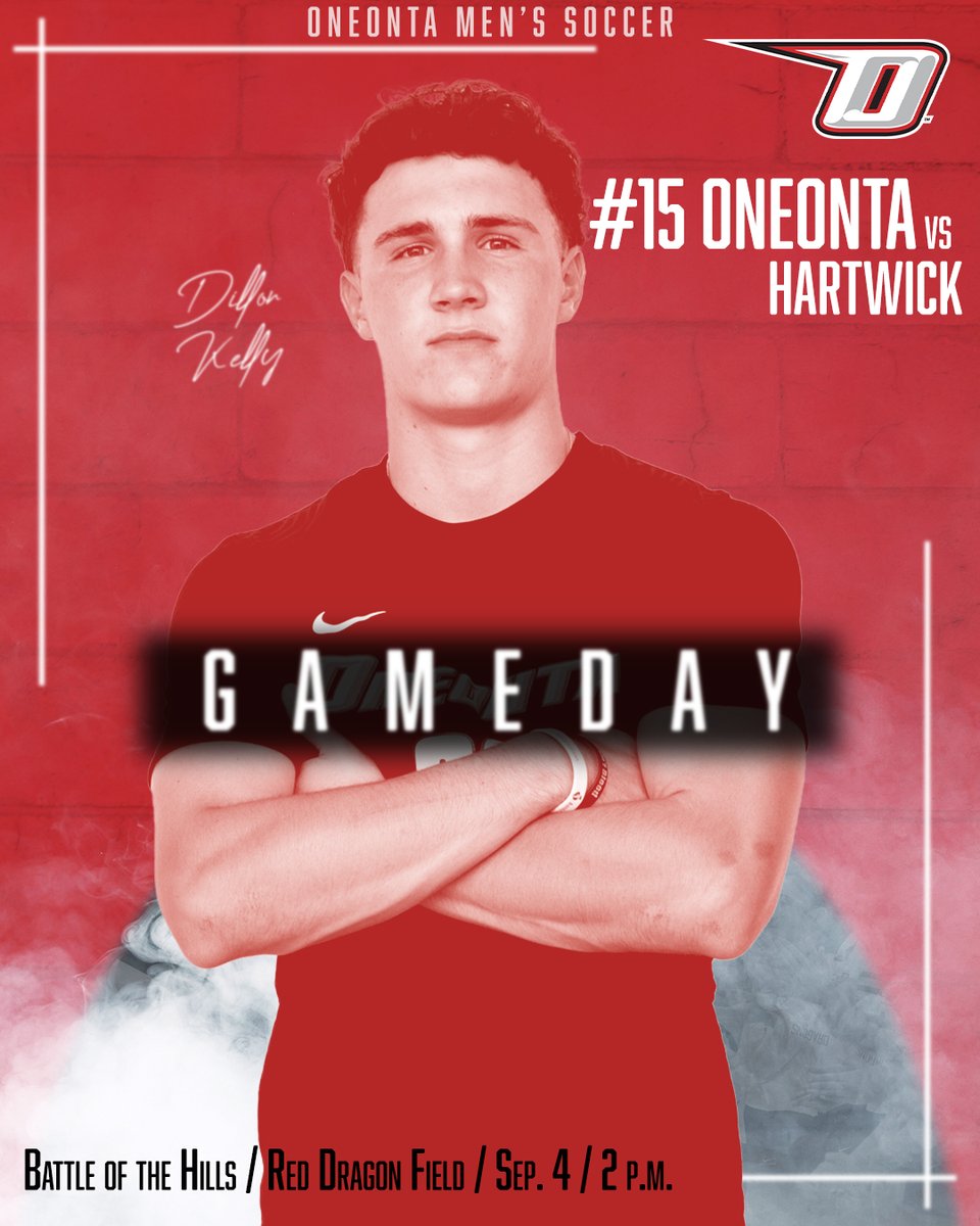 Gameday! No. 15 Oneonta men's soccer compete in their home opener today against Hartwick in the Battle of the Hills at 2 pm! #HereWeGoO #d3soccer