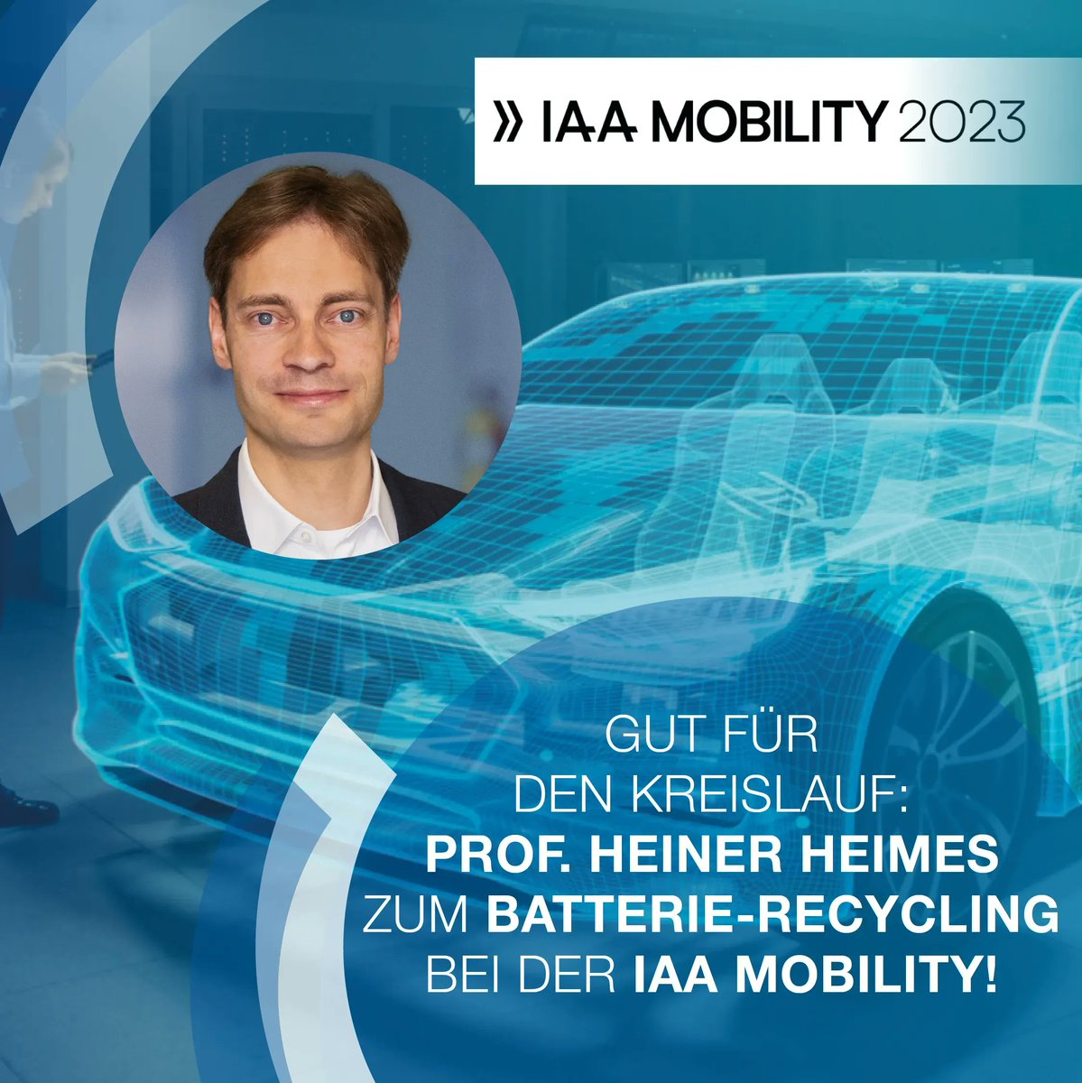 Gefühlt jeden Tag eine neue #Gigafactory, aber wenig(er) Neues zur Recycling-Industrie? 🔋♻ #PEM-Experte Prof. Heiner Heimes erklärt am 7. September um 15 Uhr bei der <a href="/IAAmobility/">IAA MOBILITY</a>, warum #Batterie-#Recycling vor 2035 ein profitables Geschäft sein wird: buff.ly/3PmFycC
