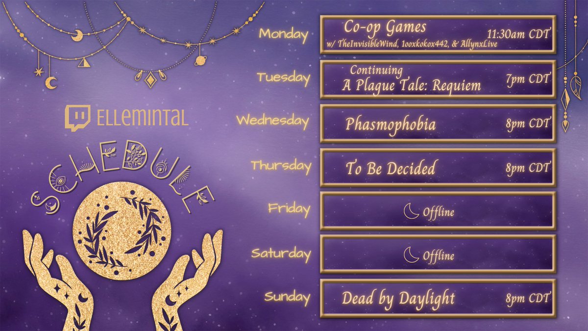 Week 09/04-09/10 schedule