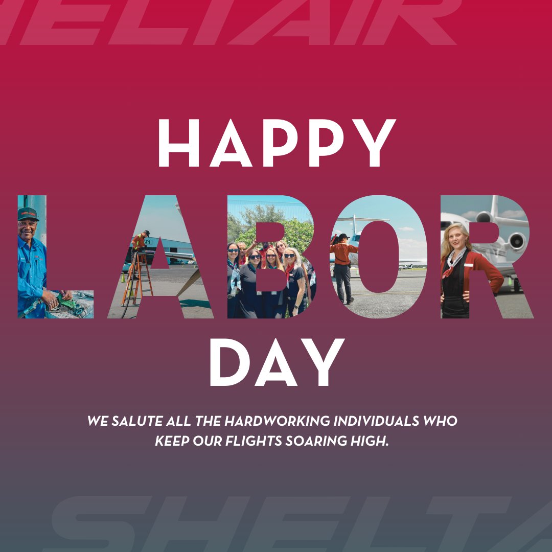 It's been said many times that Sheltair is the people, the Aviation Family, and not just the name on the building. Today, we salute the heart and soul of Sheltair - our incredible team! Thank you for your unwavering dedication and soaring passion. Happy Labor Day! 🙌
