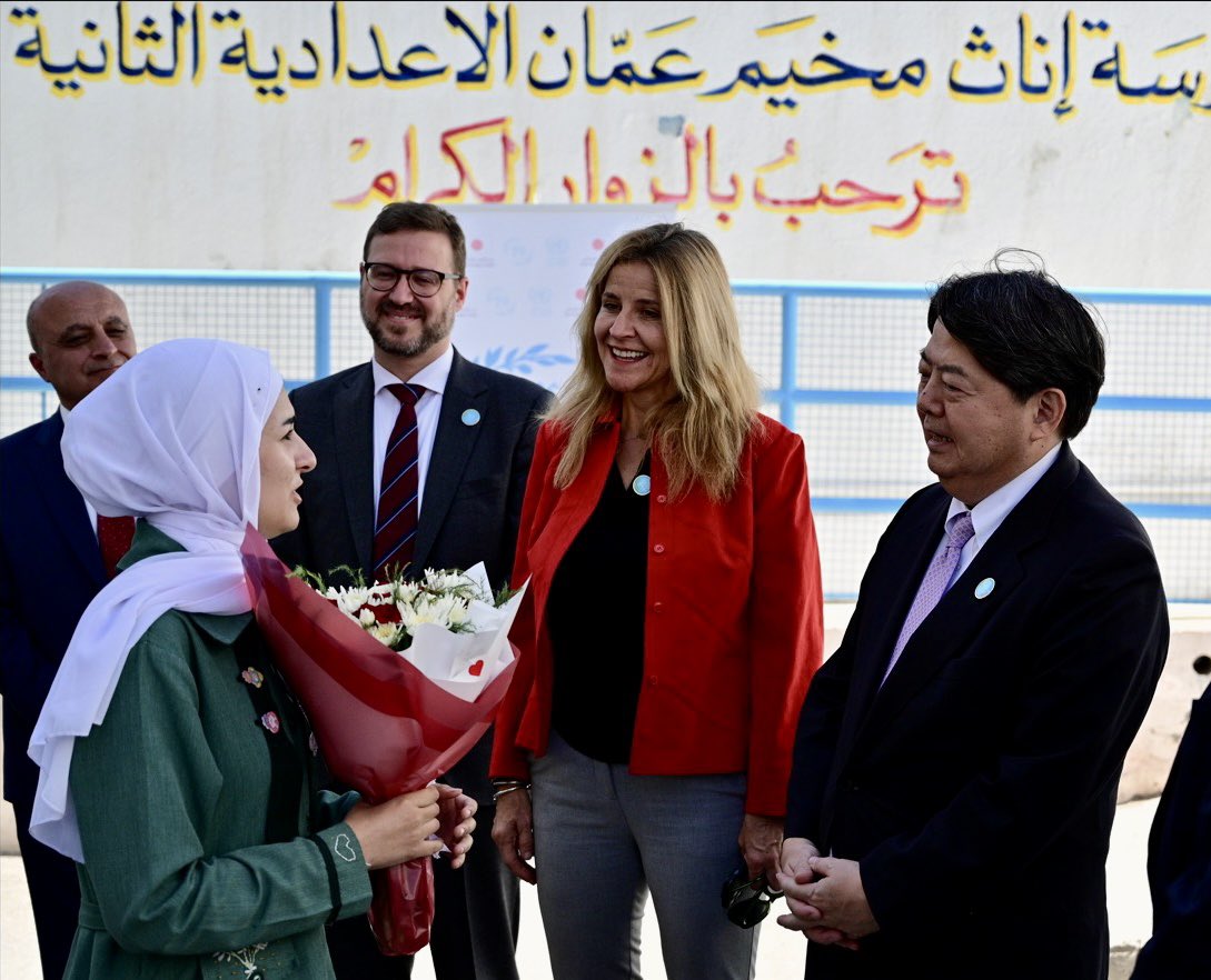 Leni Stenseth (@lenistenseth) on Twitter photo Today, we extend our deepest gratitude to Japan for its unwavering support to Palestine refugees and #unrwa Your commitment to humanitarian aid makes a world of difference in the lives of those in need. 🤝 #JapanForUNRWA #UNRWATHXJapan
<a href="/MofaJapan_en/">MOFA of Japan</a> Today, we extend our deepest gratitude to Japan for its unwavering support to Palestine refugees and #unrwa Your commitment to humanitarian aid makes a world of difference in the lives of those in need. 🤝 #JapanForUNRWA #UNRWATHXJapan
<a href="/MofaJapan_en/">MOFA of Japan</a>