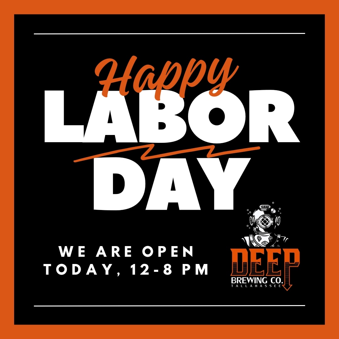DeepBrew's tweet photo. Happy Labor Day, #DeepFam!
It's Day 4 of CANNIVERSARY, so that means - YES - we are open today!
Stop by between 12-8 pm and grab our final bottle release of our 7 Year, 7 Seas anniversary weekend, WETSUIT Winter Warmer. (Only $10 a bottle!)
1/ https://t.co/dd4WyXYruh