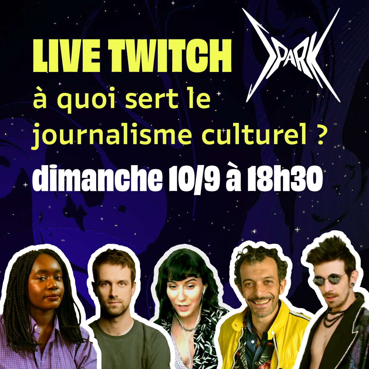 #Spark fait sa rentrée en grande pompe ! Afin de nous lancer dans l’indépendance avec humilité, nous organisons des tables rondes en direct sur notre chaîne <a href="/TwitchFR/">Twitch FR</a>.

Pour ce premier épisode, rentrons dans le vif du sujet : à quoi ça sert le journalisme culturel ?