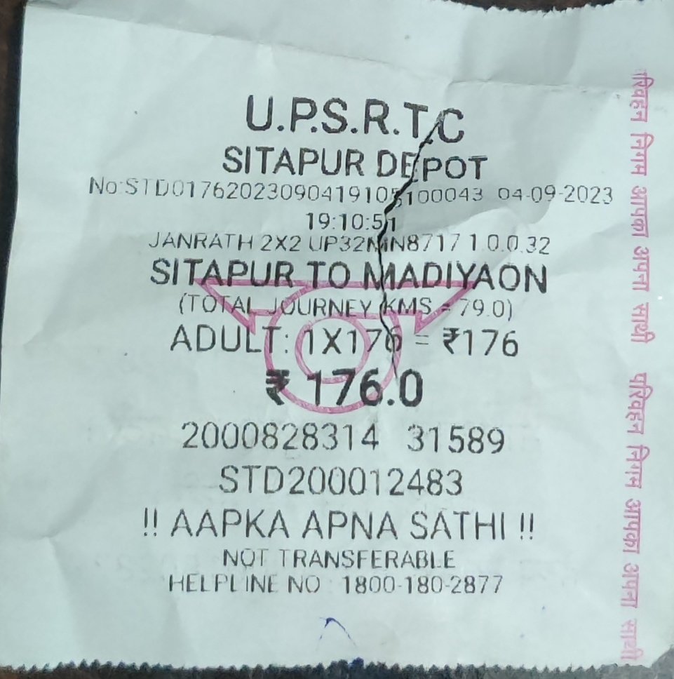 jimy121's tweet photo. @UPSRTCHQ @upsrtc_lko 
This Janrath bus conductor in UP32MN8717 was so rude in returning change money. I asked if he doesn't have change then take payment through UPI but he denied and continued to misbehave. People spent 60-70 extra bucks to have a pleasant ride not to suffer. https://t.co/Jf3RfiXhru