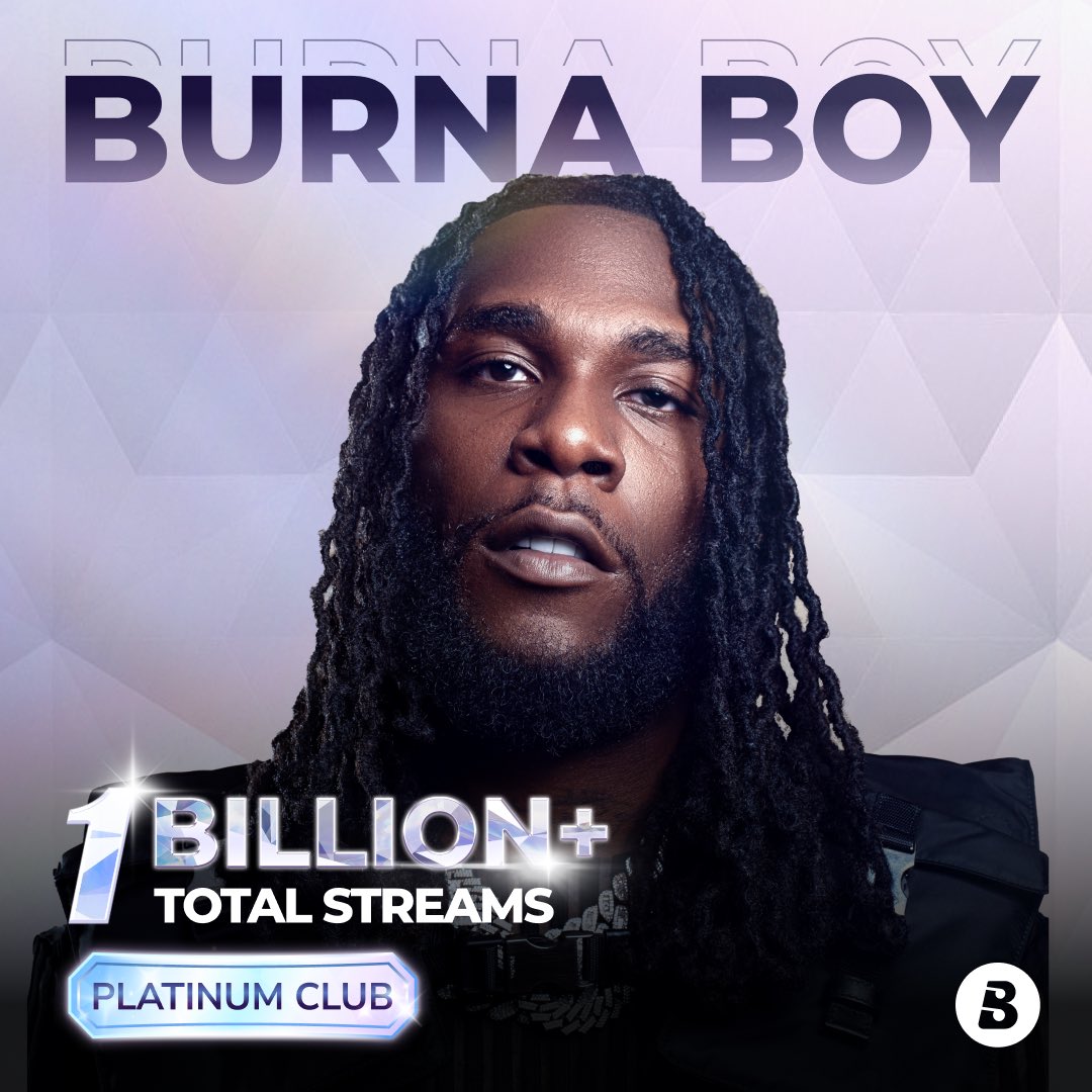 Blazing a trail to the Platinum Club! @burnaboy makes history as the first artist to reach 1 billion Streams on Boomplay. 🦍🚀 Join the celebration and dive into his amazing tracks: boomplay.lnk.to/BurnaBoy #BoomplayPlatinumClub #HistoryMadeOnBoomplay #BurnaBoy1BillionStreams