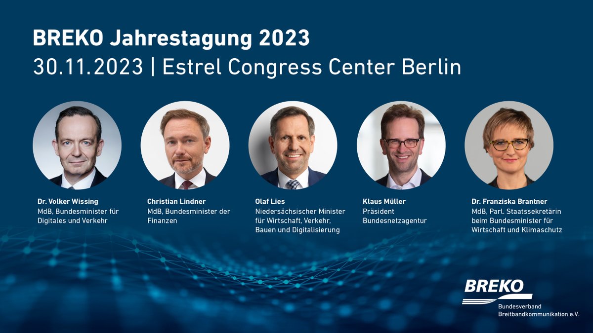 BREKOverband's tweet photo. Am 30.11. steigt das digitalpolitische Branchenevent des Jahres! Auf prominente Keynotes folgt Podiumsdiskussion mit @Hansjoerg_Durz (@CSU), @max_fksr (@fdp), @TabeaRoessner (@Die_Gruenen), @SchaetzlJo (@spdbt), Karsten Schmidt (htp). Agenda &amp; Anmeldung👉https://t.co/acCMuseyUH https://t.co/jAwm7D9C4H