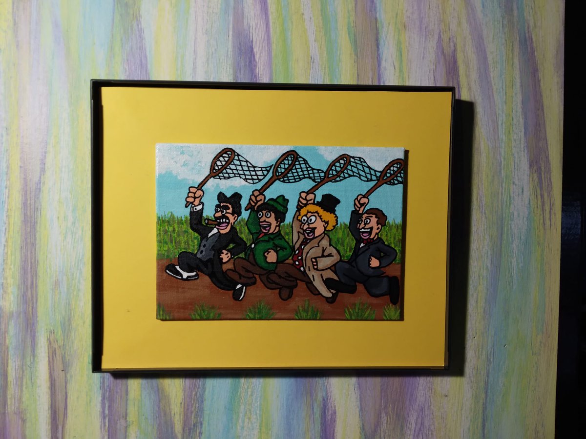 Marx Brothers
.
#linkinmybio #artlovers #artnerd #acrylicpainting #artforsale #acrylicart #art #artwork  #painting #ebayartist #themarxbrothers #marxbrothers #harpomarx #grouchomarx #chicomarx #gummomarx #cartoonart #cartoonpainting