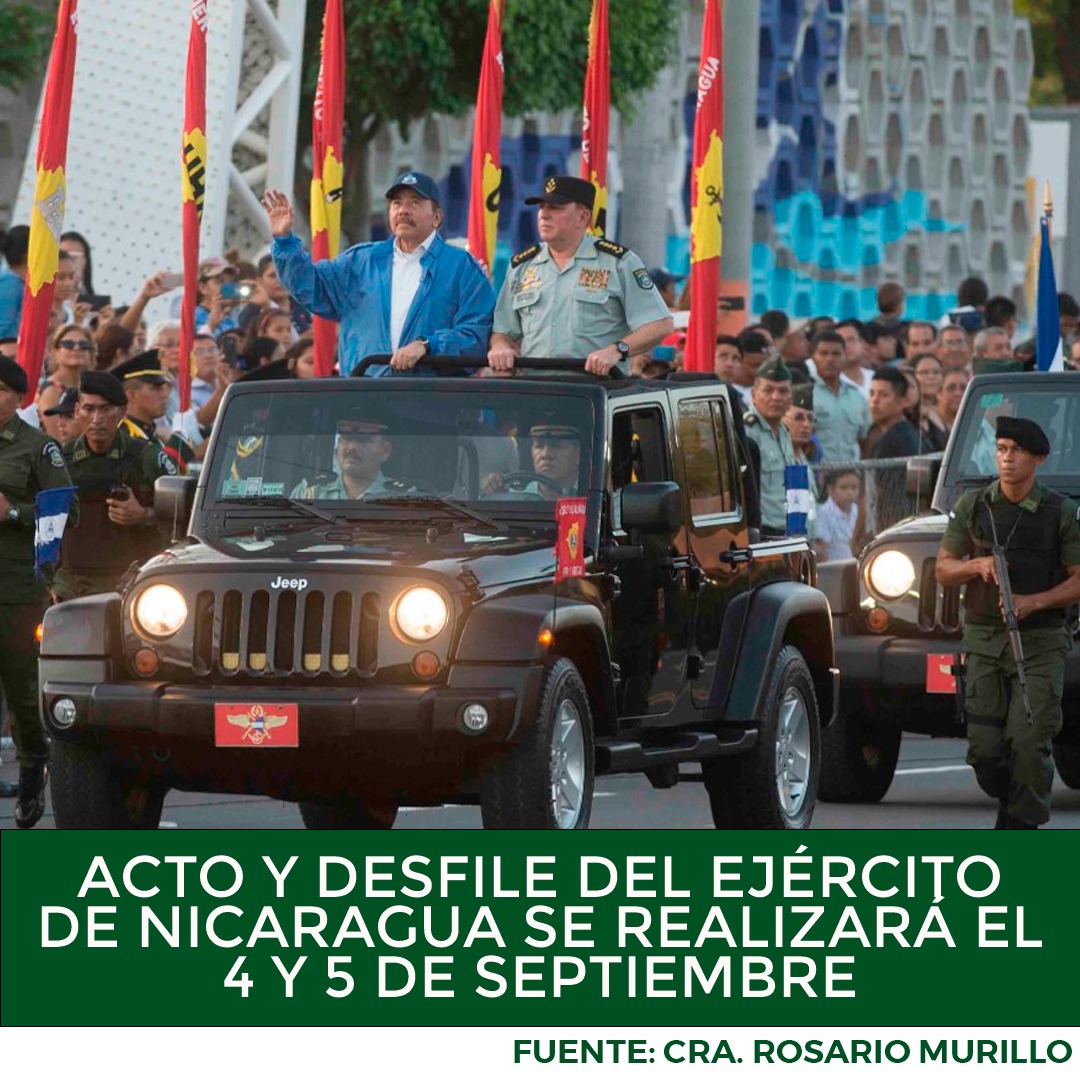 #PatriaBenditayLibre #AmoraNicaragua , tenemos un excelente ejército.