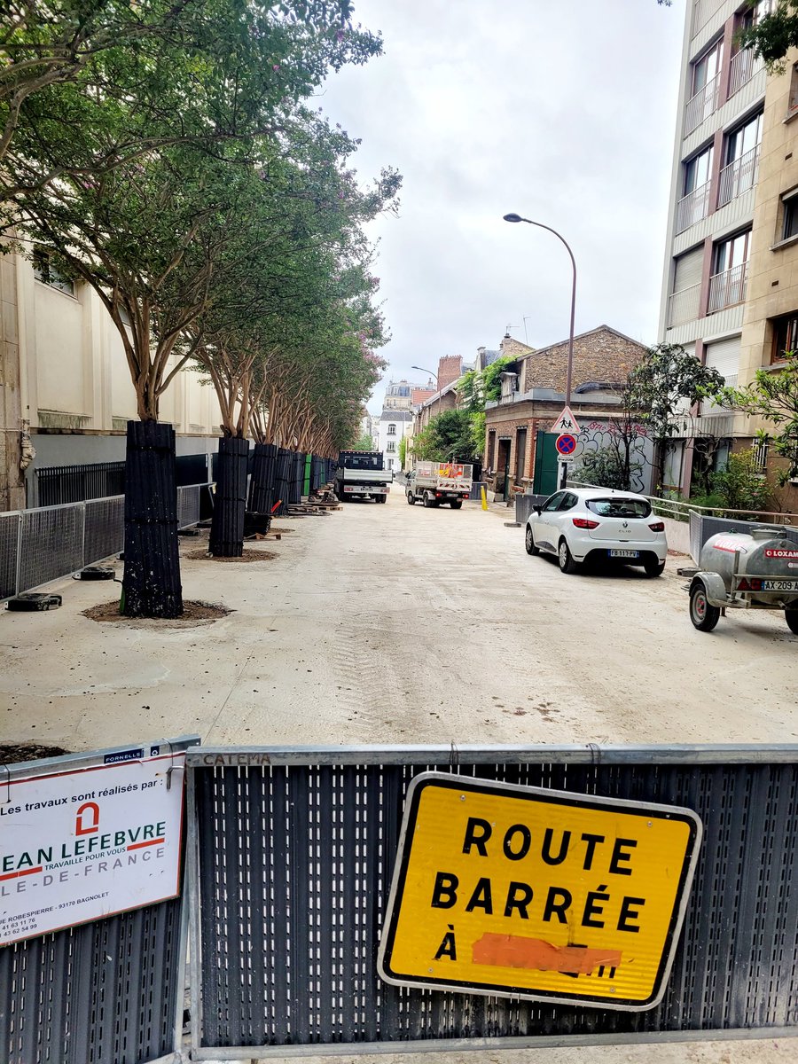 jacquesbaudrier's tweet photo. 8 Rues Aux Ecoles sont en chantier à Paris
D'ici deux mois 48 rues seront  aménagées 
Comme rues Damesme, du Docteur Bourneville et Rampal
Des rues vegetalisees et plantées 
Cet hiver plus de 1000 arbres 🌳 🌳 🌳  seront plantés dans les rues de Paris
Un record depuis Haussmann https://t.co/oxnnxADOqg