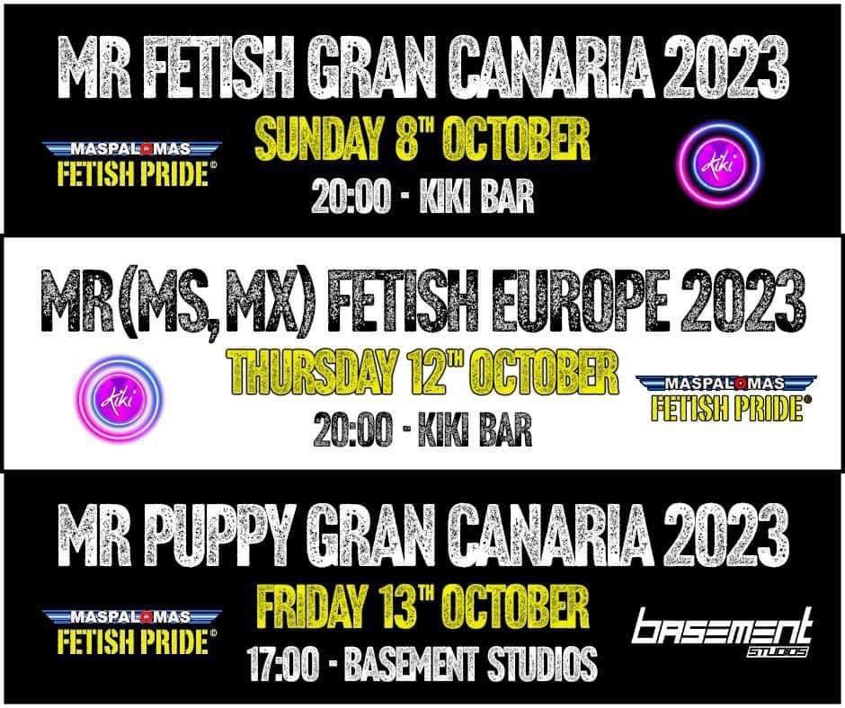 Equal_Prod's tweet photo. Don't forget to check the full agenda for your Maspalomas Fetish Pride 2023 😈

Which events are you attending 😏

https://t.co/SFU9HyWkIK https://t.co/vJWlUvi1u7