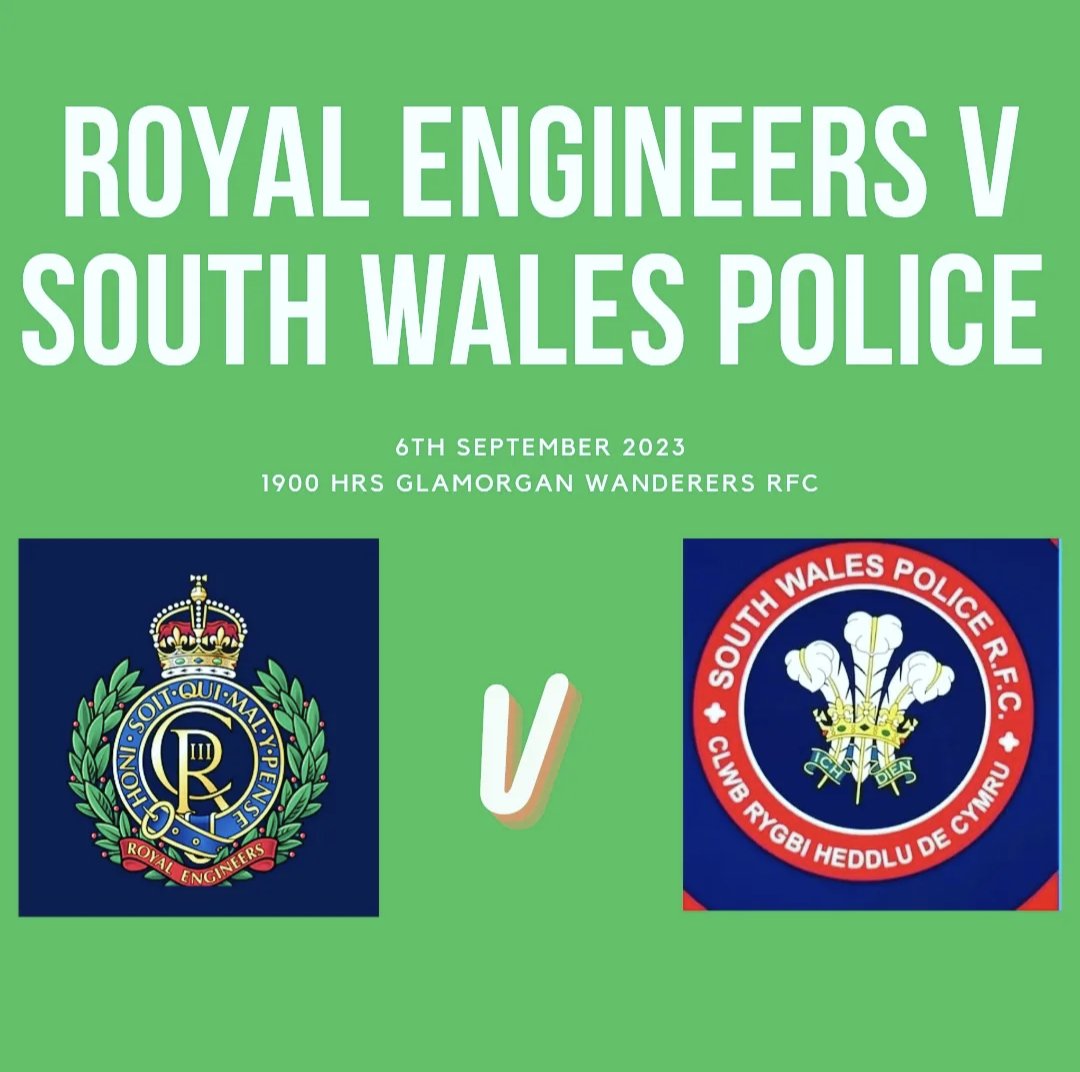 SWPRFC's tweet photo. Come along to support us as we play one of the strongest sides in the armed forces...#thesappers

1900hrs this Wednesday 6th September @GlamWandsRFC https://t.co/IHd9CKjraq