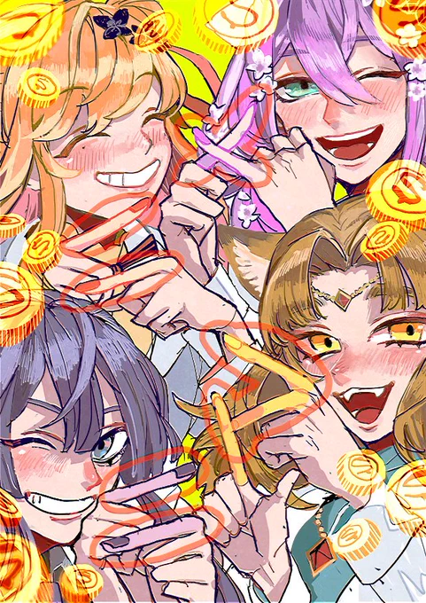 遅くなりましたが一年間たくさんの楽しい!を有難うございました。た～～～のしかった～～～～～!#めにまにカンパニー#リツキあーと #長尾百景 #Seffynart #Maunggambart 
