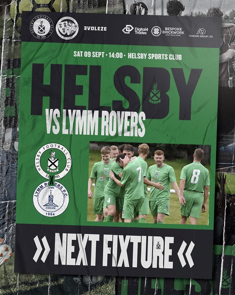 HelsbyFC's tweet photo. Both @helsbyfc senior teams are in action again this Saturday (9th Sep).
🟢 Firsts take a break from the league as they welcome @LymmRovers in the first round of the @Cheshire_FA Amateur Cup (2pm at @HelsbySports)
🟢 Reserves travel to @WestKirby1892 Res in @WestCheshireLge Div 3 https://t.co/0t0hA6gYHr
