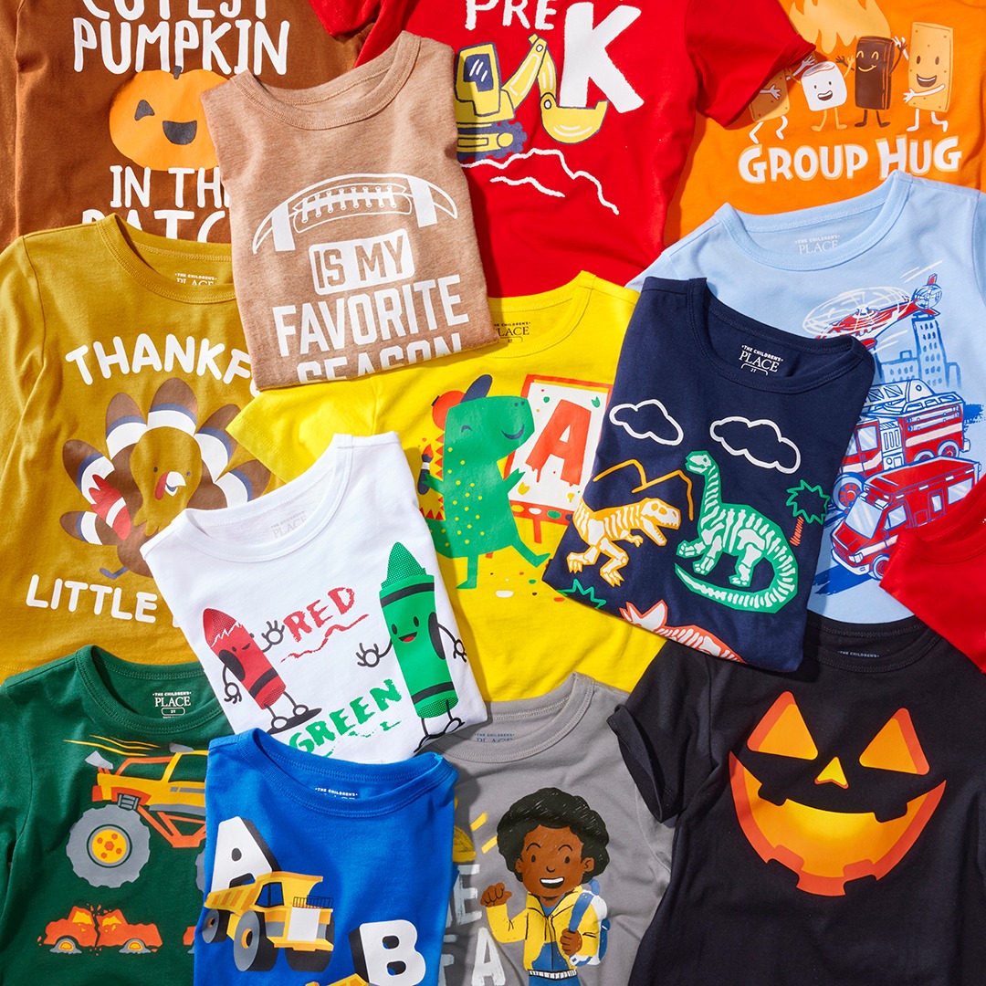 We love Graphic Tees almost as much as we love The Children's Place 👕 And they have the best ⭐ #TheChildrensPlace #GraphicTees