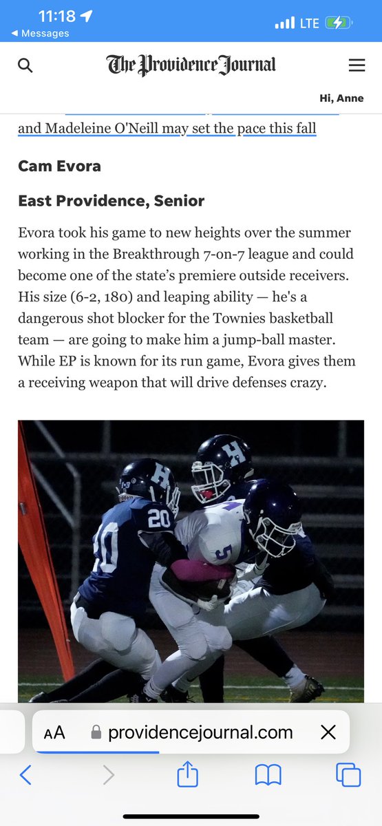 East Providence Football tweet media