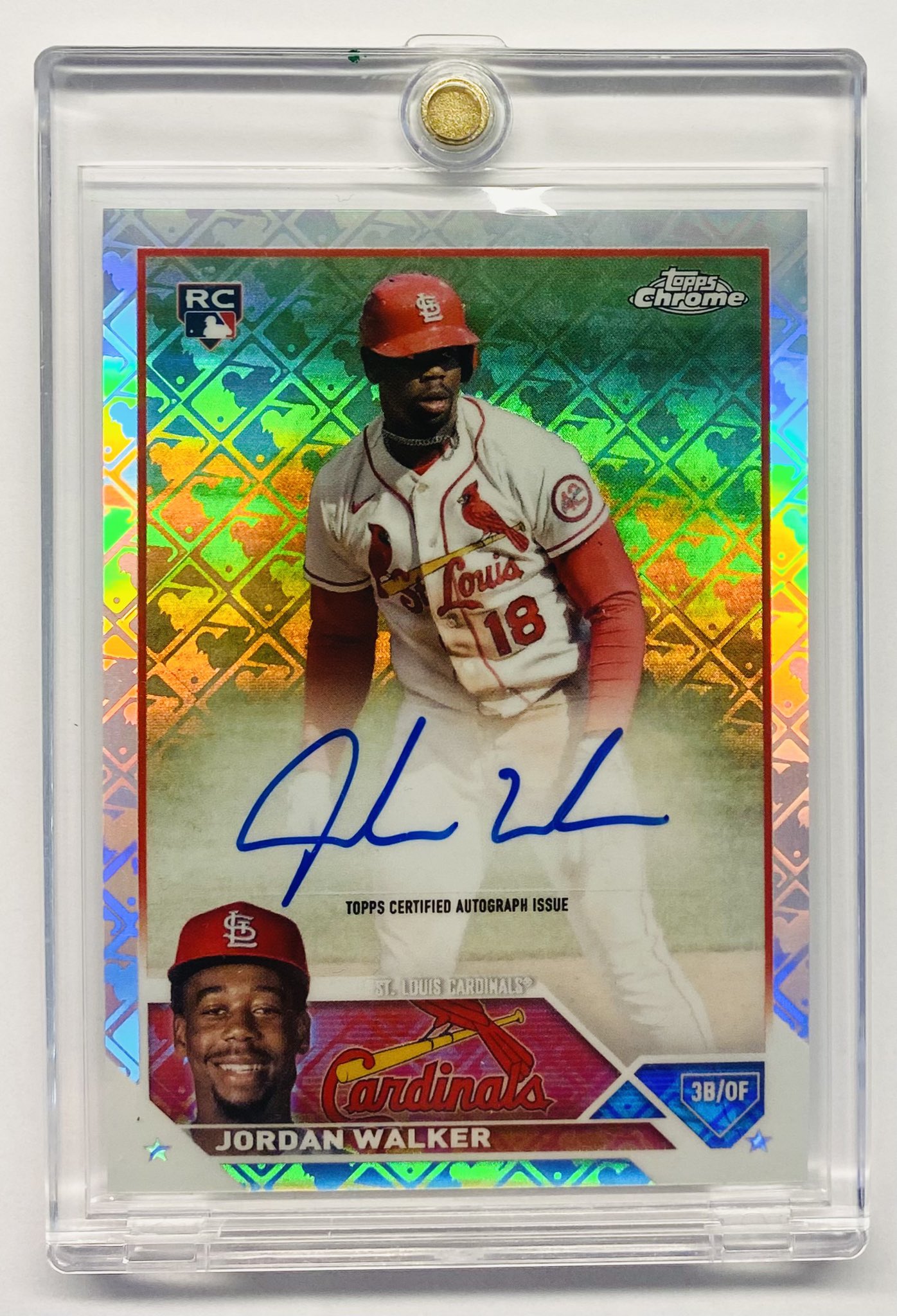 John on X: Here's the Jordan Walker RC Auto from Topps Chrome