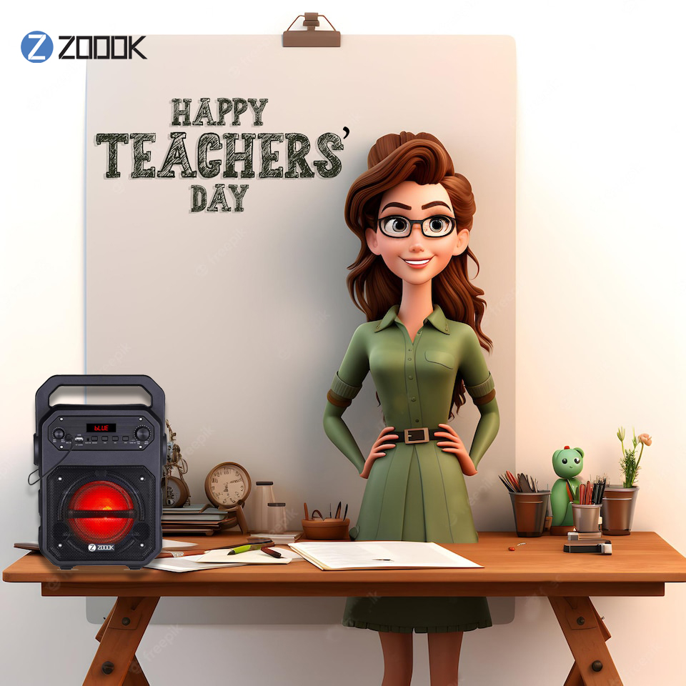 Zoook_India's tweet photo. Happy teachers' Day to Everyone,
Thank you, teachers, for making online classes so enjoyable with #Zoook Karaoke Speakers.
#music #karaokespeakers #zoookharpal #teachersday #teachers #teaching #speakers #zoookindia #HappyTeachersDay https://t.co/eqHIMTobXE