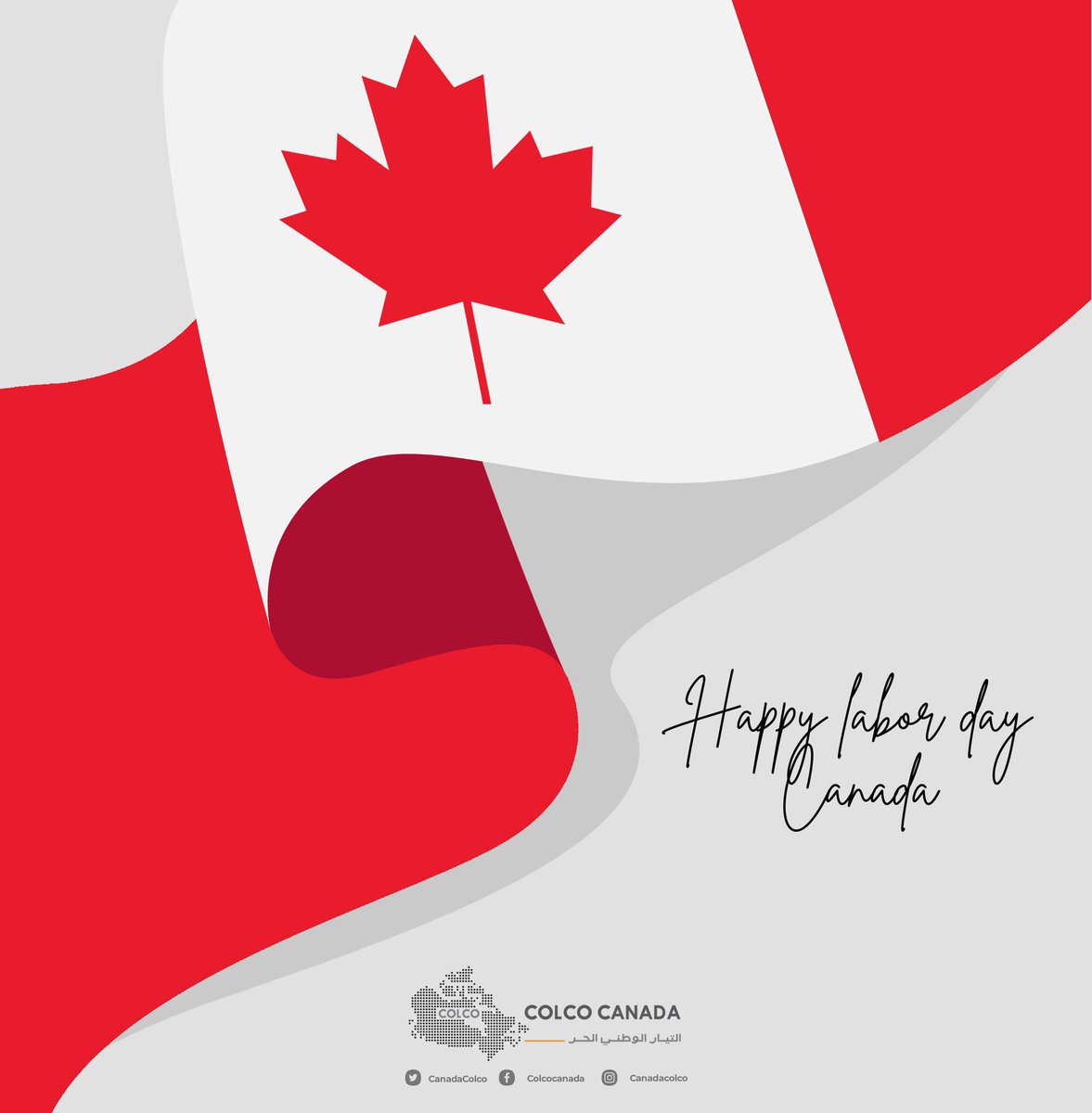CanadaColco's tweet photo. Happy labor day Canada
#Colco #Canada https://t.co/P48WYhiyii