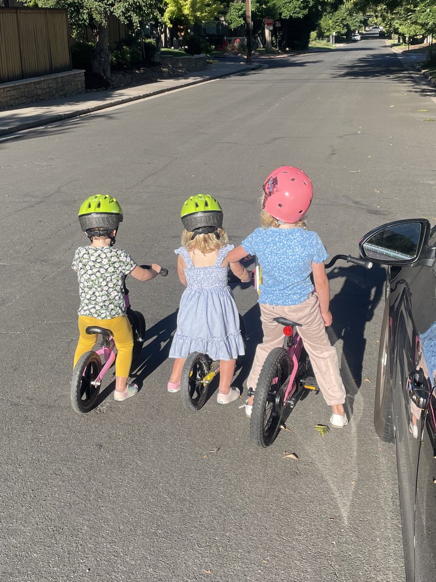 Hoffman girls forming little lady biker crew. Fielding applications now. Questions mainly focus on snacks you promise to provide the group