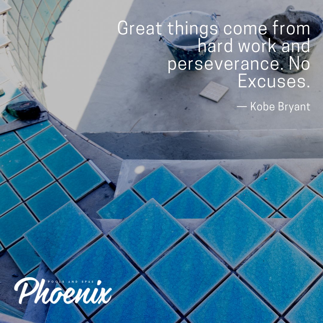 'Great things come from hard work and perseverance. No excuses.” — Kobe Bryant.
.
.
#pooldesign #vibes #backyardpool #renovation #swimmingpool #custompools #pools #poolandspa #OrangeCounty #Temecula #PhoenixPoolsandSpas #PhoenixPools