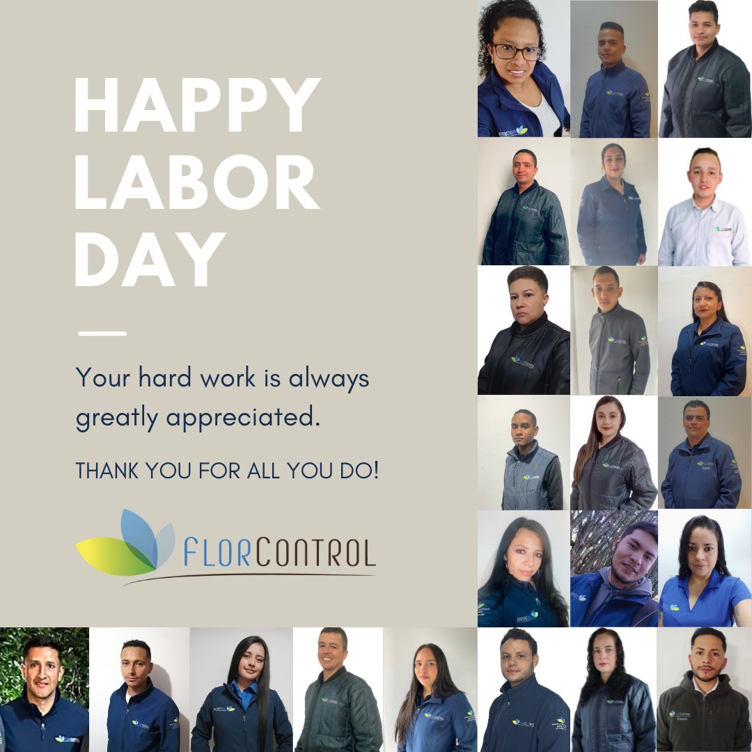 Florcontrol's tweet photo. Feliz Día del Trabajo 🇺🇸
A nuestro equipo queremos agradecer su arduo trabajo y esfuerzo!
•
#happylaborday #equipocalidad #equipoflorcontrol #somosflorcontrol #hacemosdelacalidadpartedenuestrasvidad #florcontrol #flowercontrol https://t.co/yjrBsEerk6