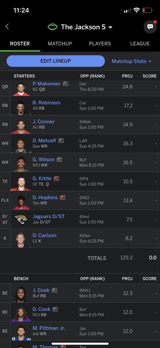 danielmckay20's tweet photo. @LoechnerNFL 10 man had 5th pick keeper league. Kept Garrett Wilson as my 11th rd pick https://t.co/fYQkV0VlKb