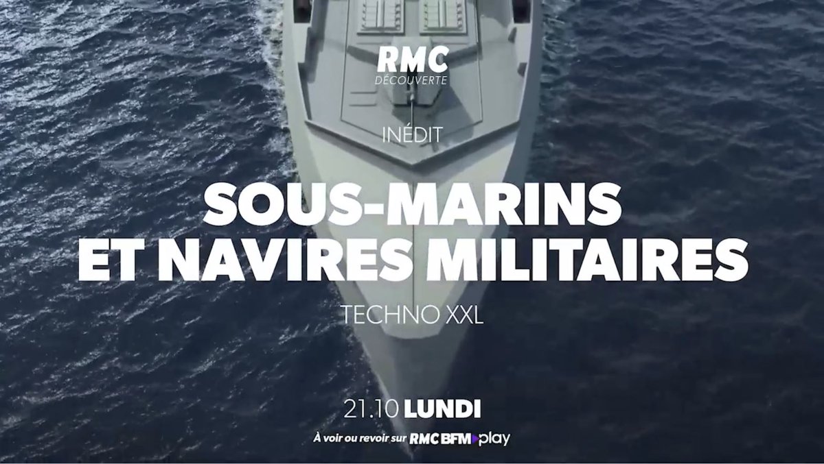 navalgroup's tweet photo. [#REPORTAGE]⚓ 📺 Naval Group ce soir sur @RMCDecouverte 👏  #navgeek https://t.co/fdIzMvCKP7