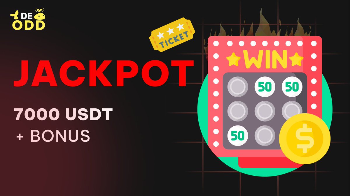 DeODD 625 Lottery Jackpot - Let's Get Lucky! 🎉

Hey there, ODDers! 

🤩 Guess what? Our #Lottery #DeODD 625 #Jackpot is still up for grabs, and the excitement is off the charts! 

#Reward: 7000 USDT + Bonus 

Don't miss out on this thrilling opportunity: deodd.io