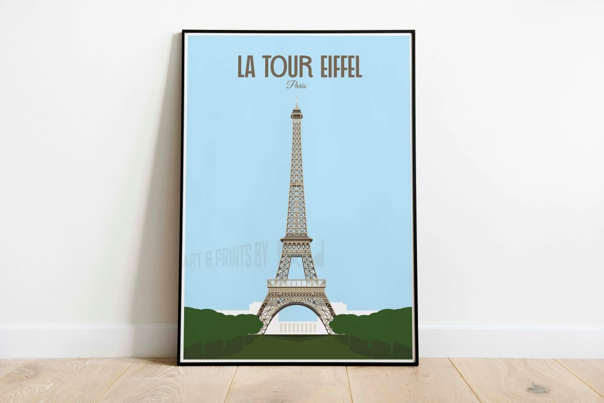 Handmade print of the iconic Eiffel Tower in Paris. #noAI #eiffeltower #toureiffel #eiffel #paris #parisfrance #travelprint #travelposter #travelposters #etsyuk #etsyseller #etsyshop #etsyshopuk #etsystore #etsyartist #etsyart #etsyartists