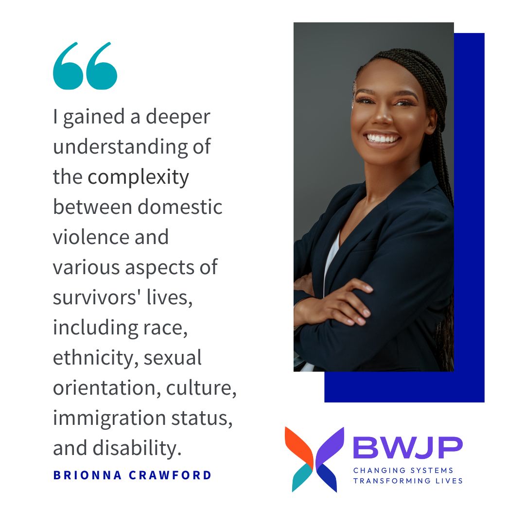 Revisit this article written by one of our legal interns this summer about what she learned with BWJP. We want to thank all the hardworking interns for their dedication and all they accomplished with us in just ten weeks. Read the whole article here: bwjp.org/empowering-voi…