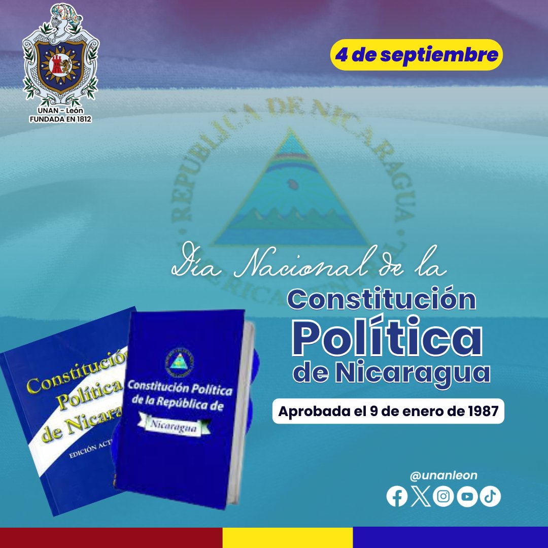 El 9 de enero de 1987 en Sesión Solemne de la Asamblea Nacional, culminó su labor constituyente con la aprobación de la nueva y verdadera CONSTITUCIÓN POLITICA DE NICARAGUA, paso trascendental en todo el andamiaje y ordenamiento jurídico del país en Revolución; promulgada ese