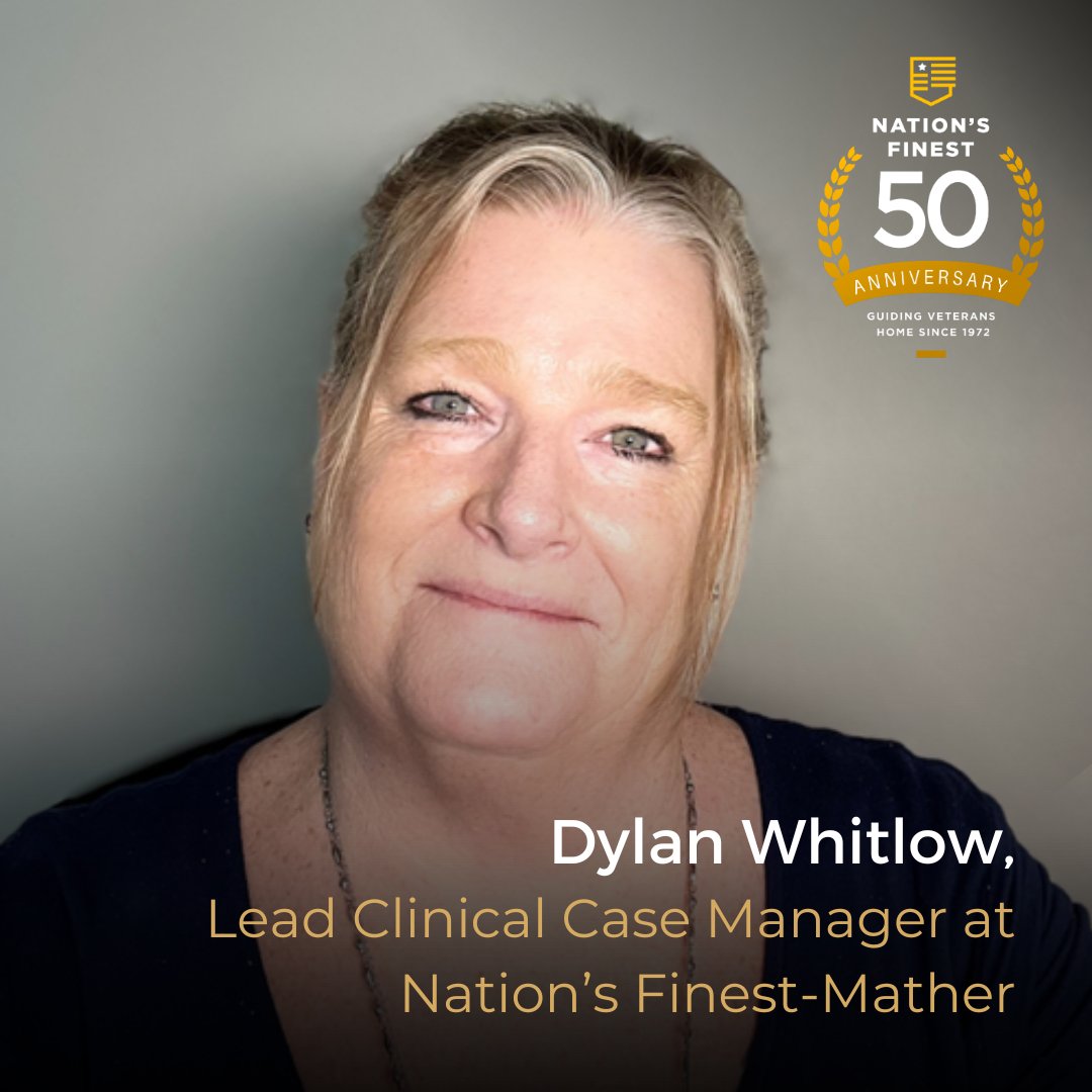 As the Lead Clinical Case Manager at #NationsFinest Mather, Dylan Whitlow takes a whole-person approach to supporting the individual needs of the Veterans she works with.

nationsfinest.org/uniting-for-ve…

#NationsFinest #VeteranSupport #MentalHealthAwareness #VeteransMentalHealth