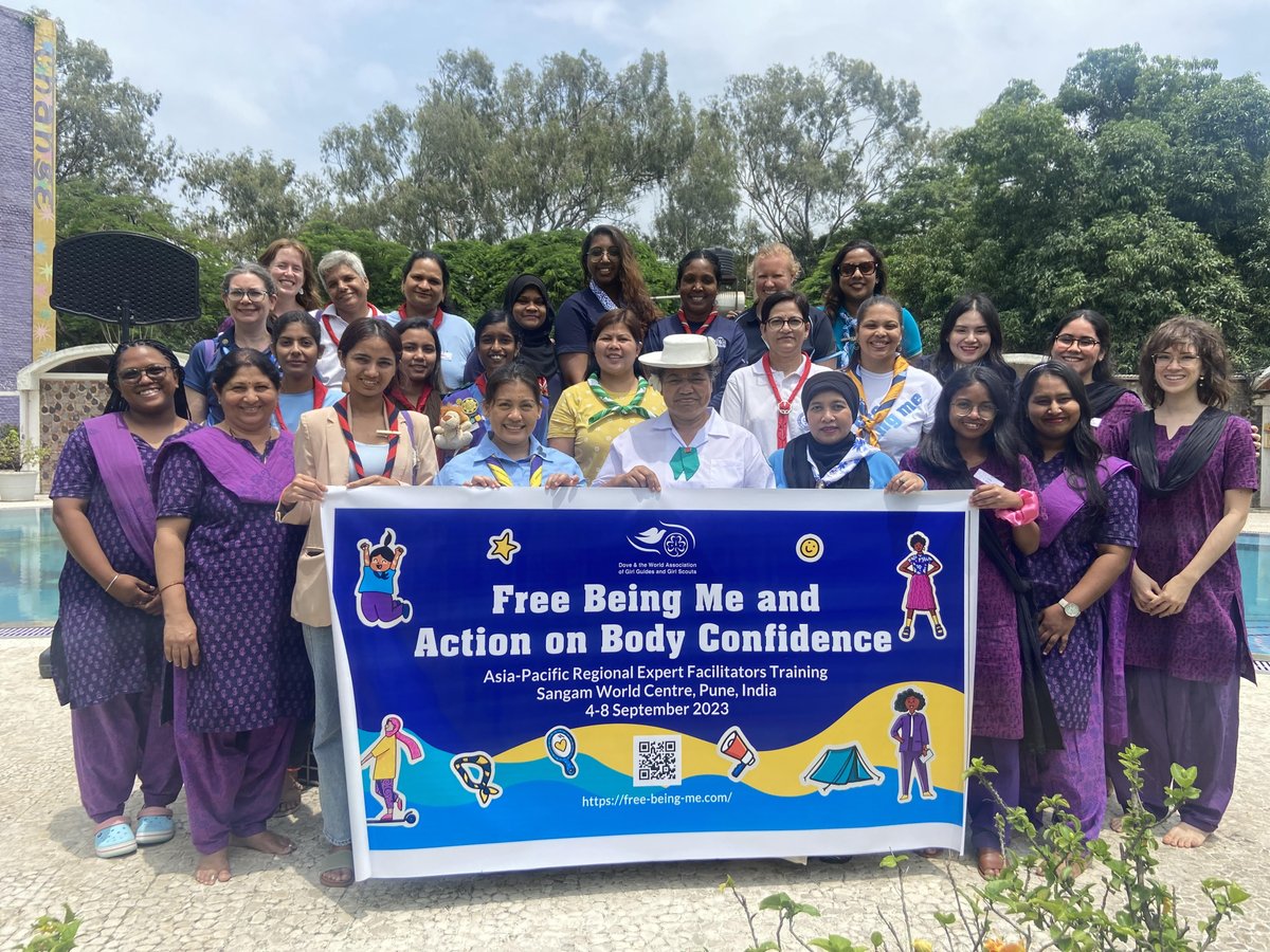 World Association of Girl Guides and Girl Scouts (@wagggsworld) on Twitter photo Unleashing the power of #bodypositivity in <a href="/Sangamwc/">Sangam World Centre</a>!
18 participants from 11 countries came together for an intensive 5-day training on facilitating the renewed #FreeBeingMe & Action on Body Confidence programs.
Stay tuned for more updates!
#FBMatSangam #fbmasiapacific Unleashing the power of #bodypositivity in <a href="/Sangamwc/">Sangam World Centre</a>!
18 participants from 11 countries came together for an intensive 5-day training on facilitating the renewed #FreeBeingMe & Action on Body Confidence programs.
Stay tuned for more updates!
#FBMatSangam #fbmasiapacific