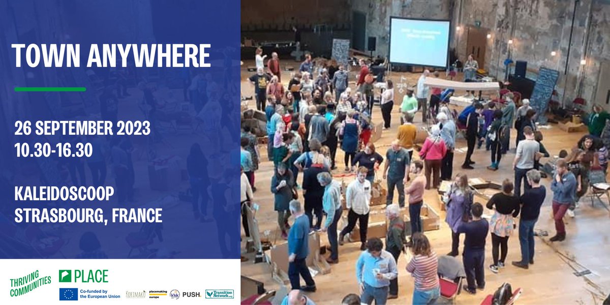 transitiontowns's tweet photo. 💚Calling all community changemakers: the 'Town Anywhere' process and method is coming to Strasbourg 🇫🇷 and the #placemakingweek Europe 🇪🇺. 

Find more info here 👉🏾 https://t.co/K2zVqQSeC0 https://t.co/k539V6Vaie