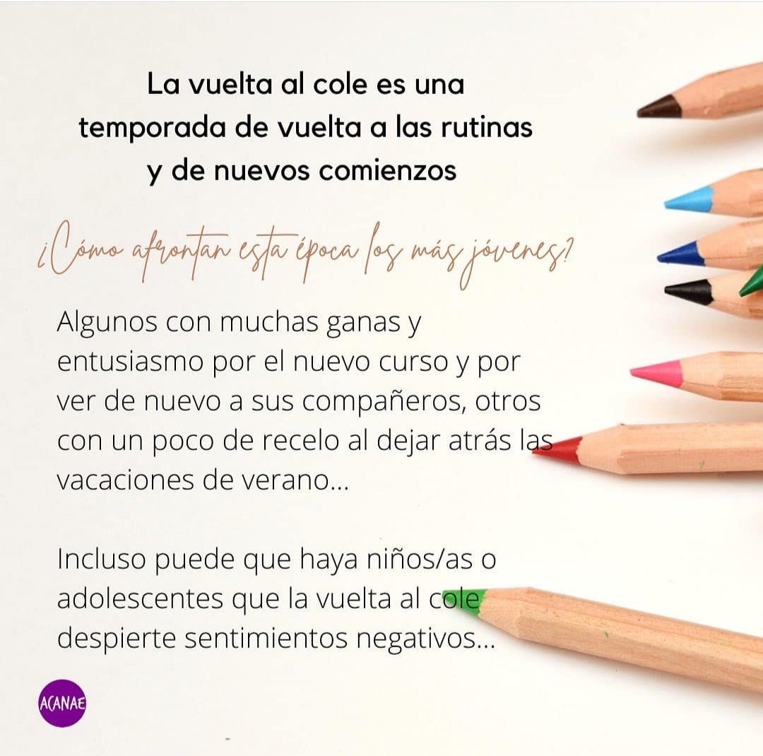 ACANAEorg's tweet photo. 🔉Compartimos algunos #Consejos para hacer la #VueltaAlCole más llevadera. Algunos niños y adolescentes pueden estar más ansiosos estos días. Por este motivo, es buen momento para observar, hablar y reforzar el vínculo de confianza con ellos.

#acosoescolar #bullying #prevención https://t.co/5m1jbV0mL1