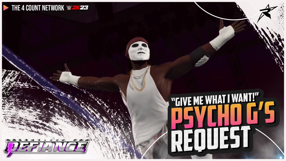 _RelentlessPro's tweet photo. ⭐️NOW Available on the @The4Count Network⭐️

Psycho G opens DEFIANCE determined to get a shot at @_The_LionKing_’s Universal Championship!

⬇️ LINK ⬇️
https://t.co/vm4IyFwyzi
——
#WWE2K23 https://t.co/q9KQO3GCfq