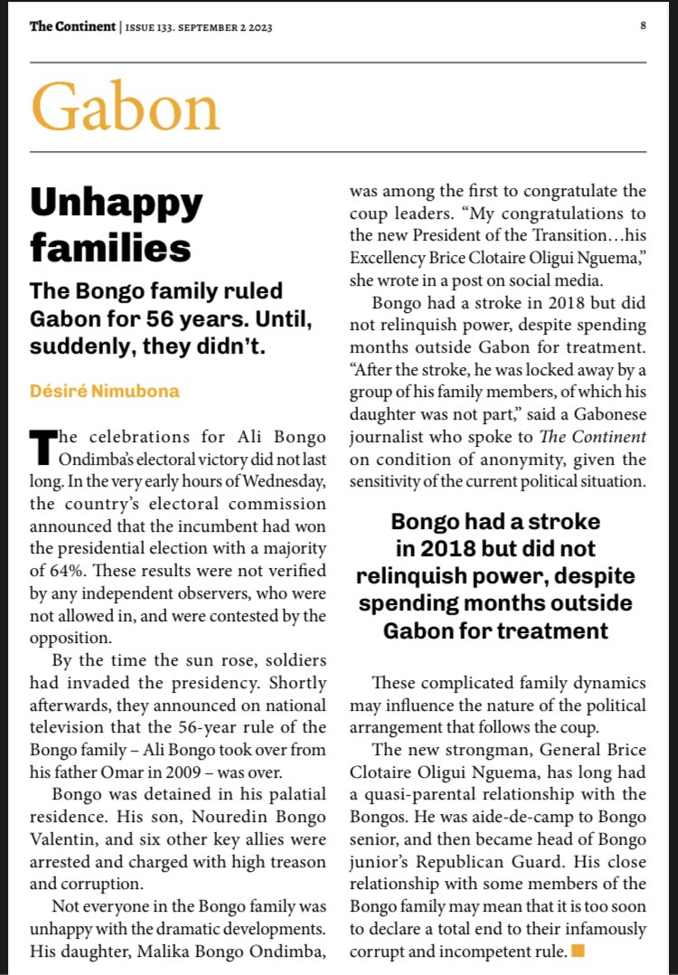 My story about the #Gabon coup. Enjoy the reading